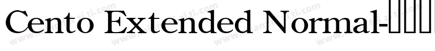 Cento Extended Normal字体转换